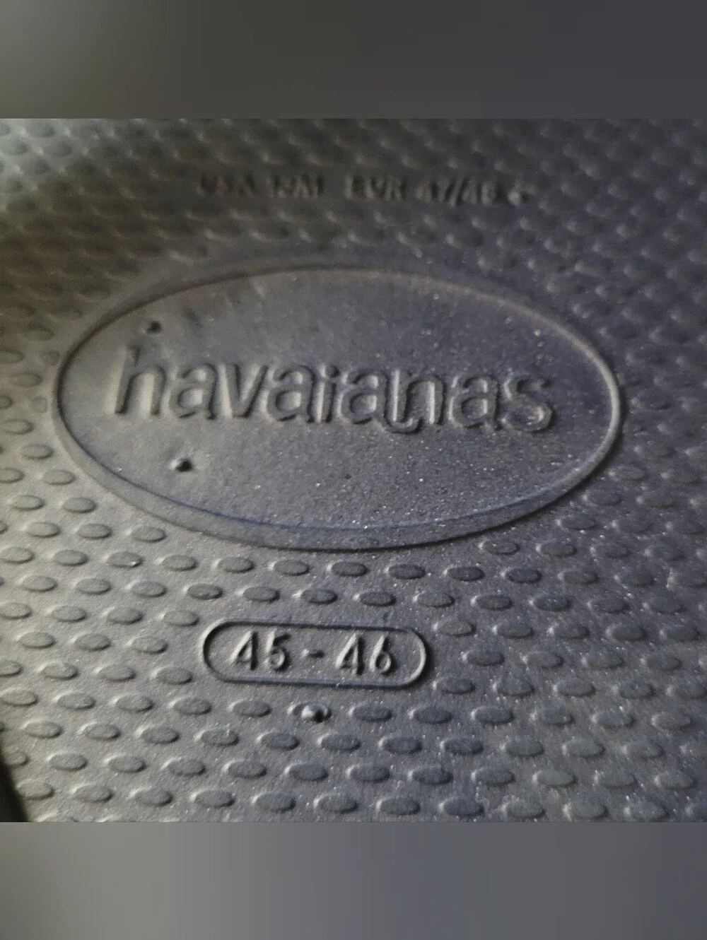 Size 45/46 (11/12) Havaianas Brazil Flag Logo Navy Blue Men Sandals